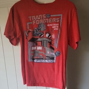 Transformers Optimus Prime Kids Short Sleeve T-Shirt Boys XL Officially Licensed